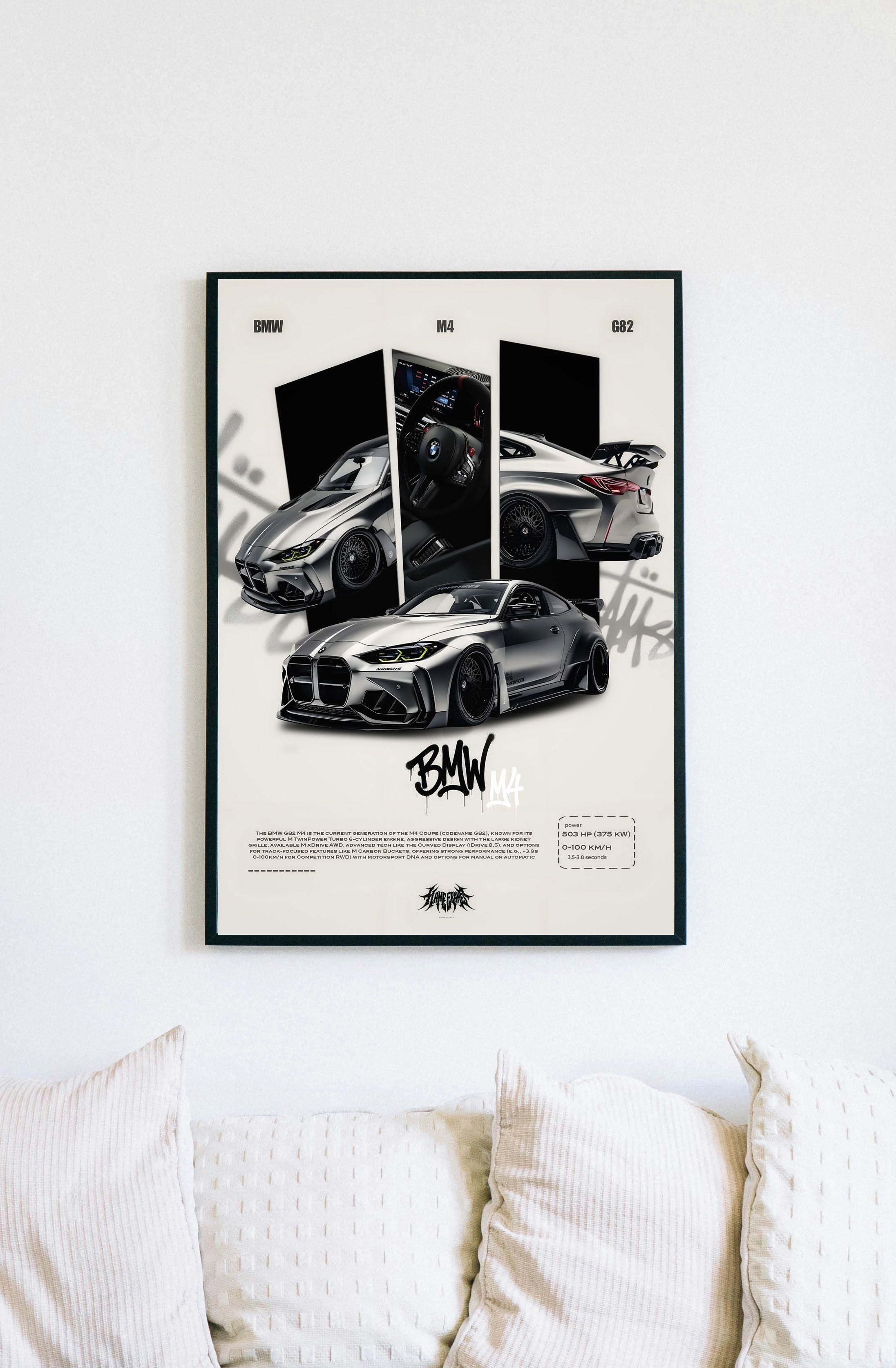 BMW M4 G82 – Premium A3 Wall Poster