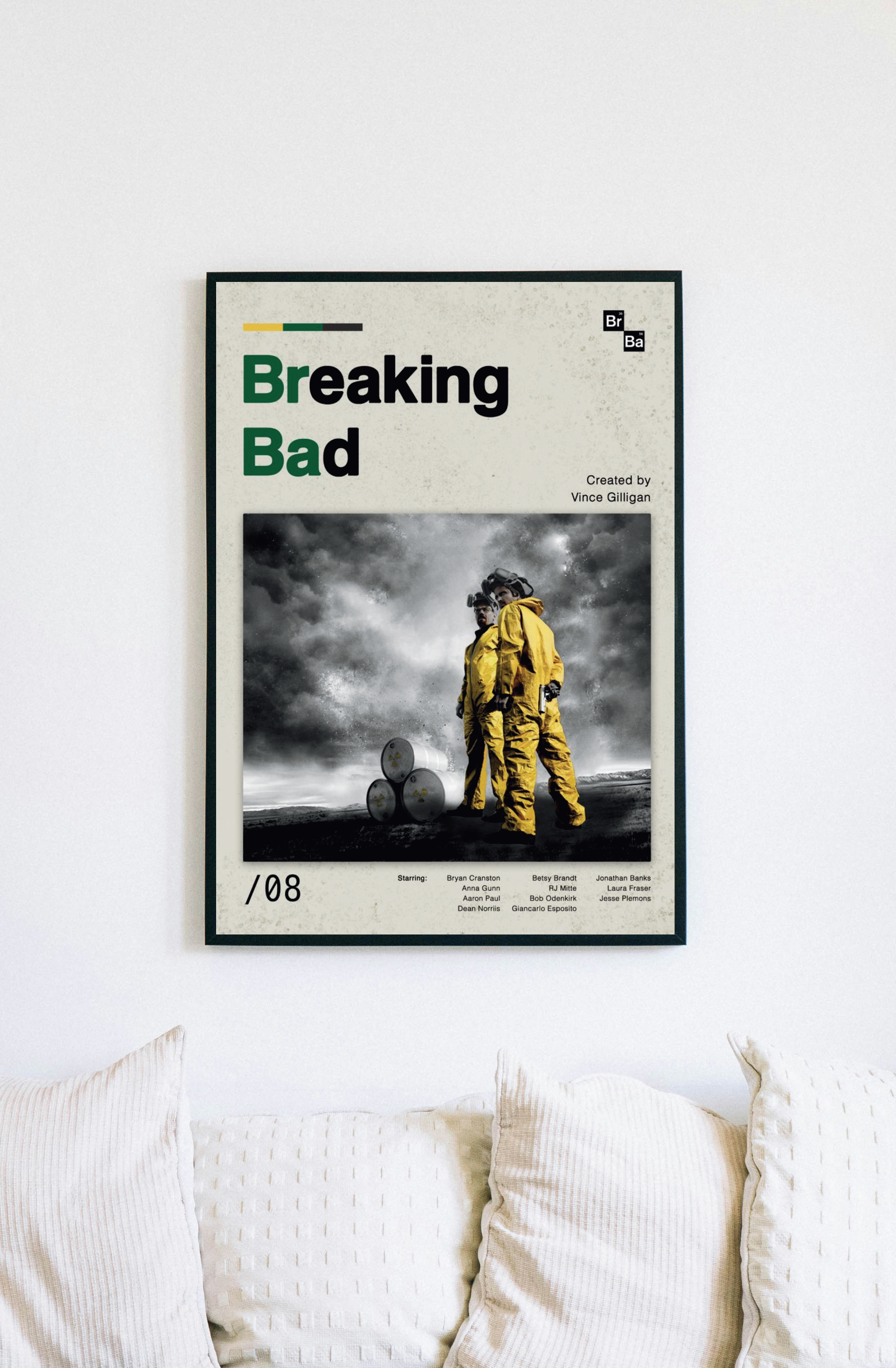 Breaking Bad Poster - Yellow Hazmat Suit 2008 TV Series A3 Print