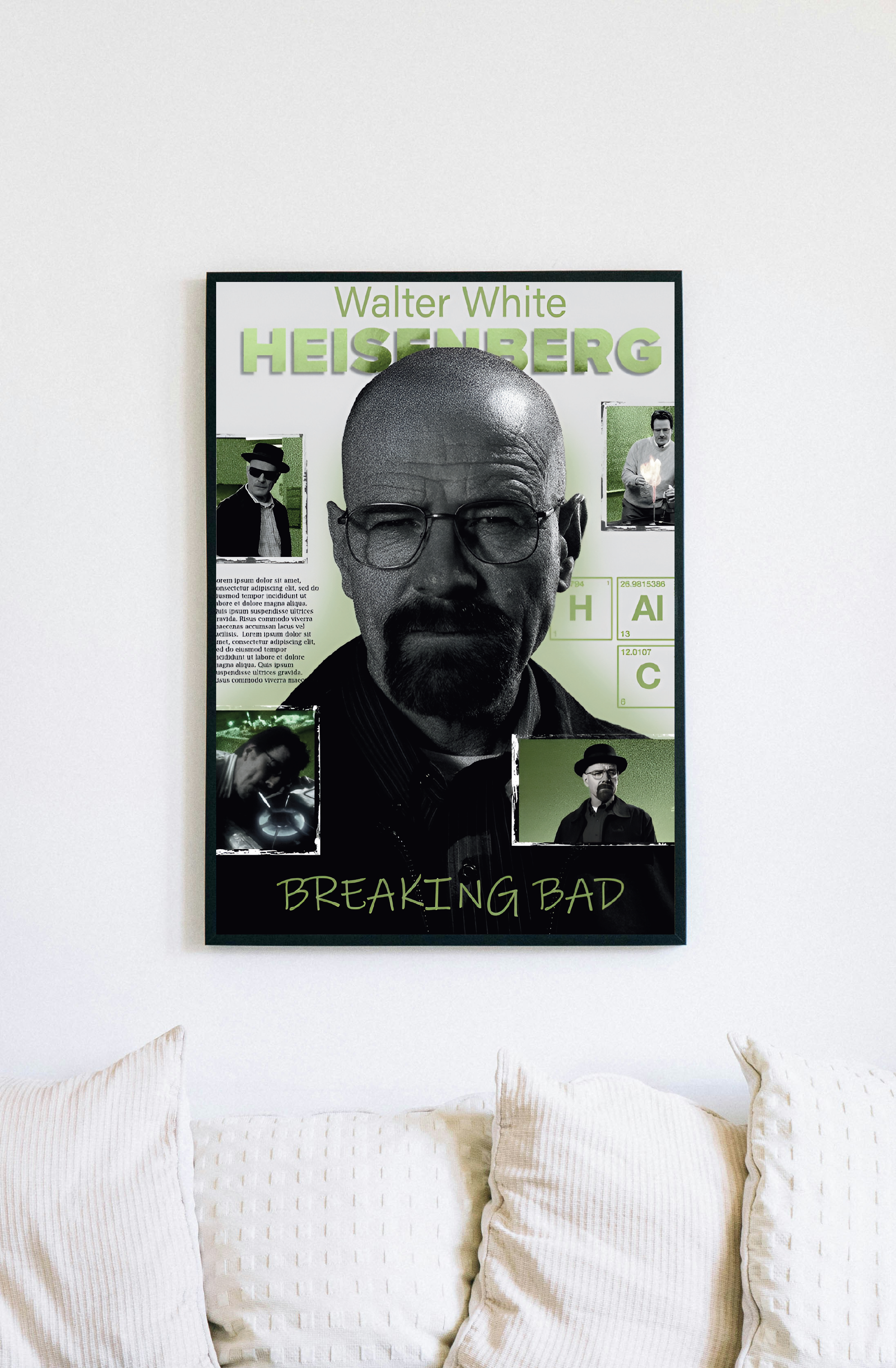Breaking Bad Poster - Walter White Heisenberg Collage A3 Print