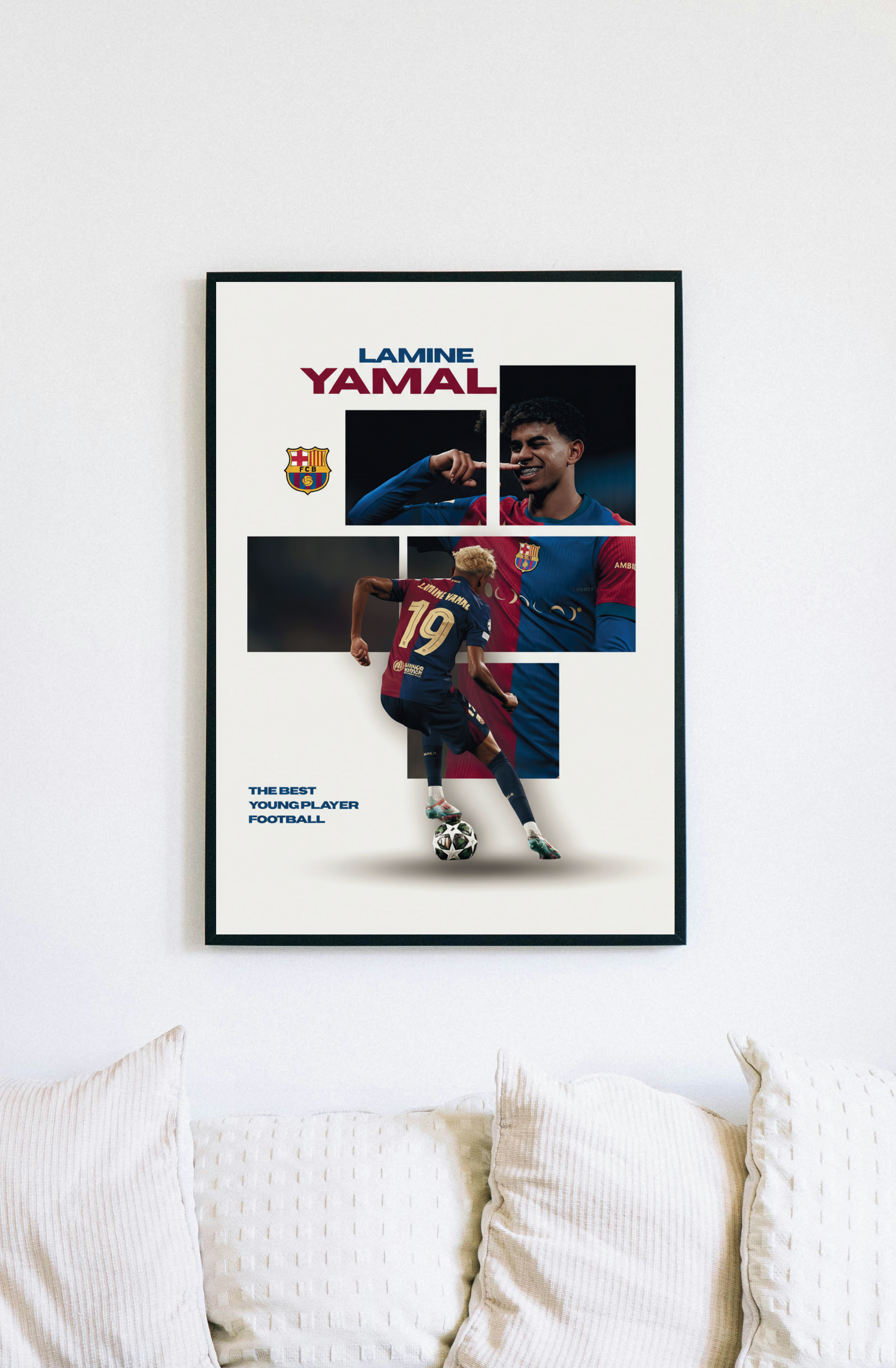 Lamine Yamal Poster - The Best Young Player FC Barcelona A3 Print